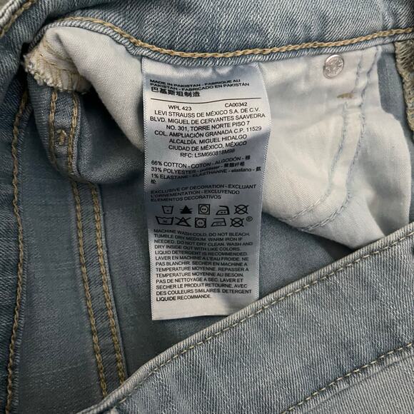 Levi’s Signature Modern Shorts Blue Jeans Denim Shorts Women’s 2 26 Cut-Offs - Picture 5 of 7